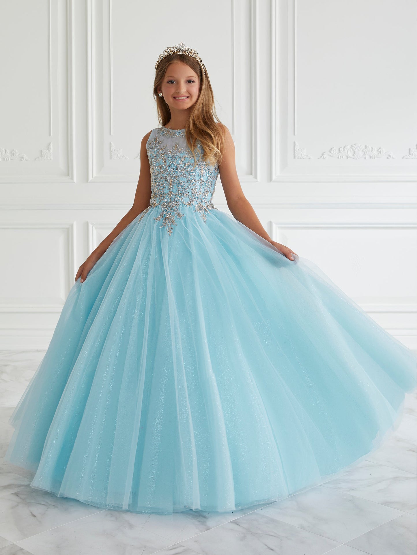 Lace and Tulle A-Line Gown