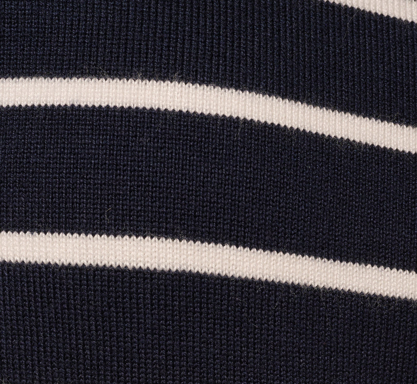 Long Sleeve Sailor Collar Pullover Sweater In Navy Ivory