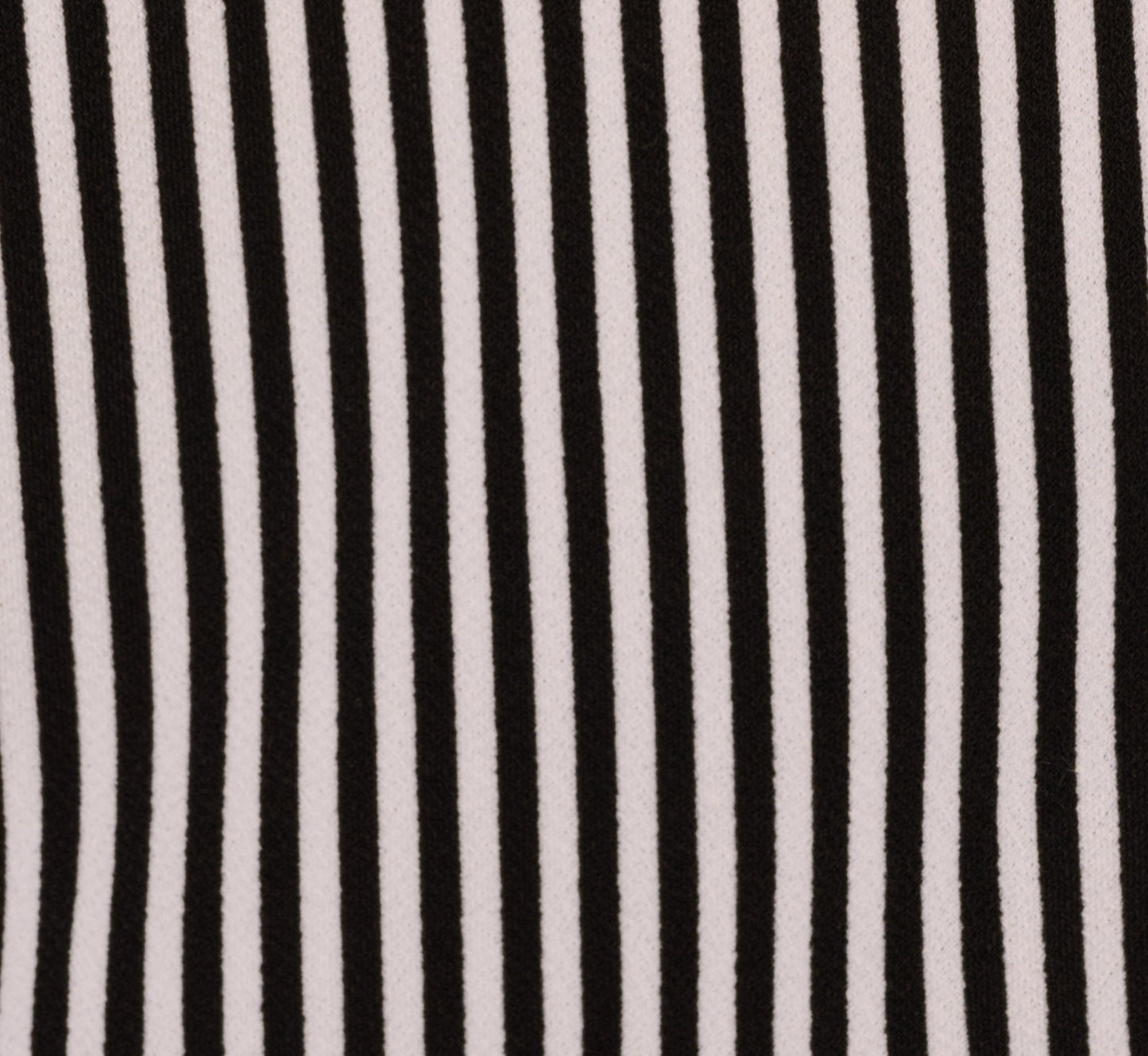 Long Sleeve Cropped Striped Blouse In Black Ivory Small Stripe