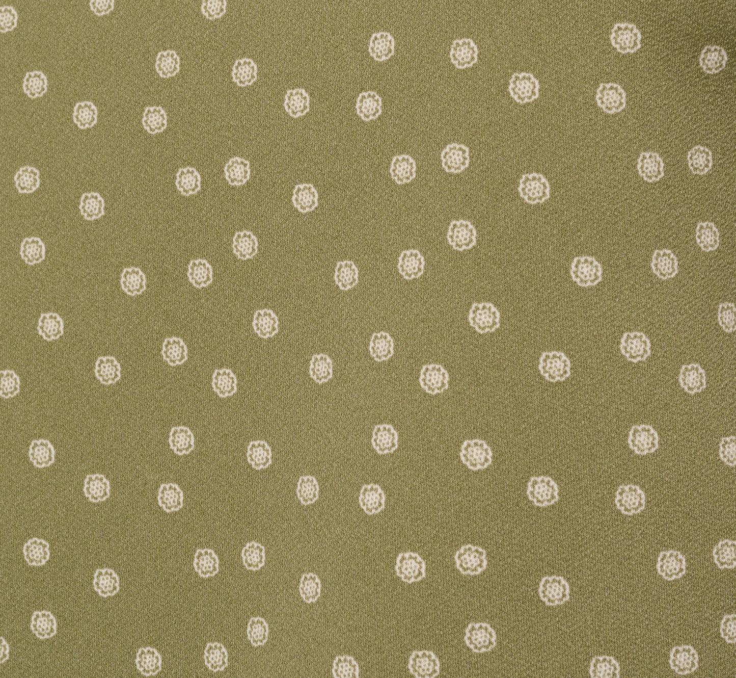 Cap Sleeve Ruched Side Top In Oil Green Scribble Daisy