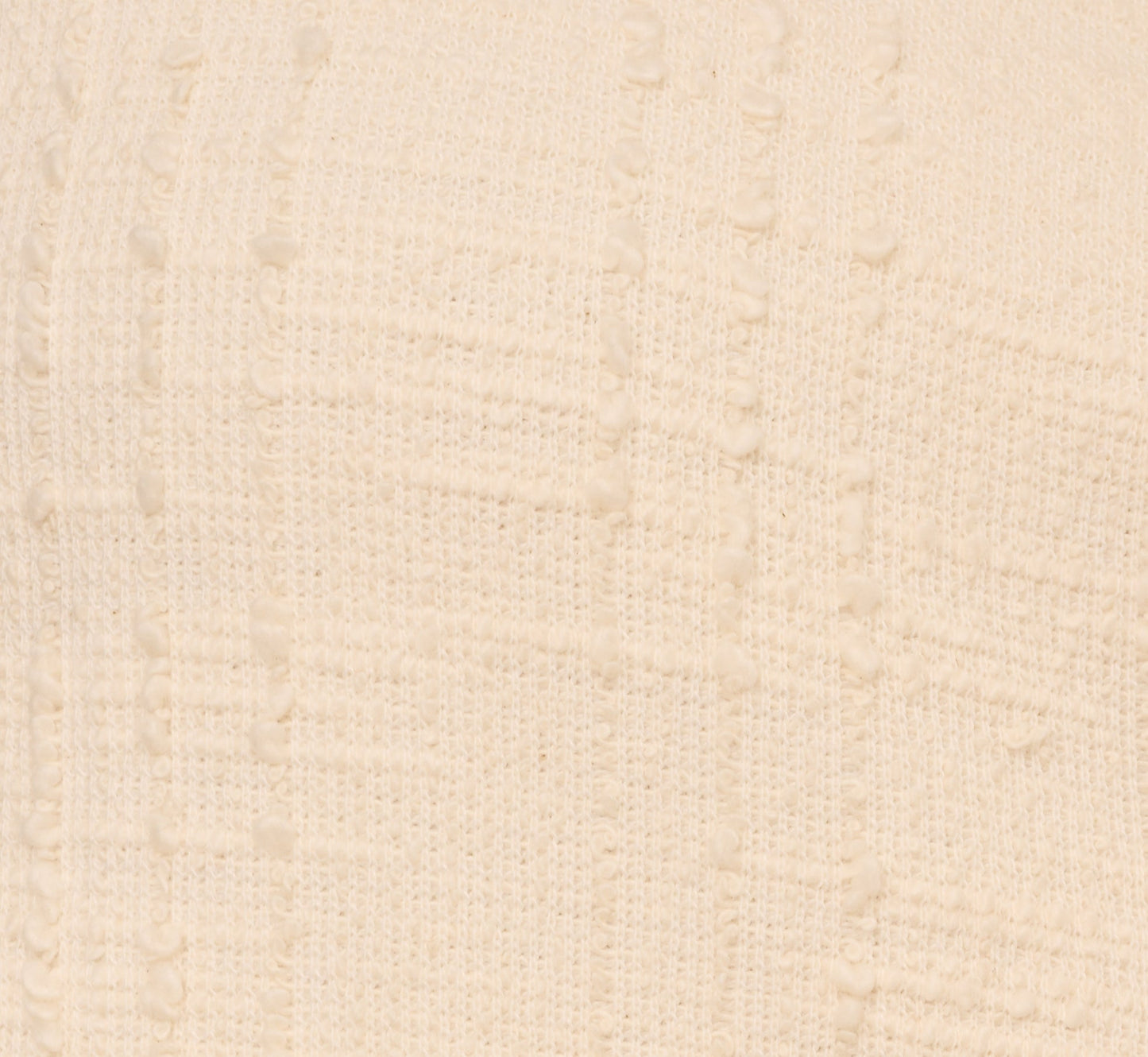 Fray Trim Tweed Vest Cardigan In Ivory