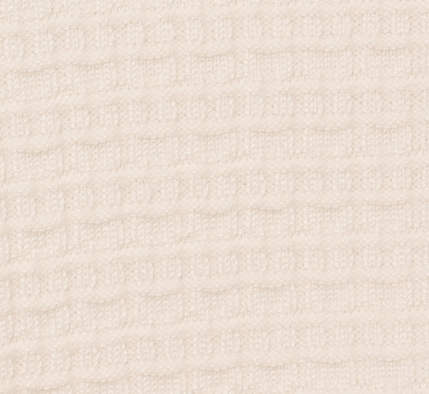 Short Sleeve Waffle Weave Polo Shirt In Ivory