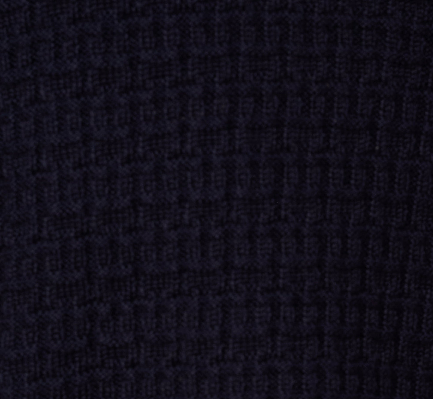 Short Sleeve Waffle Weave Polo Shirt In Navy