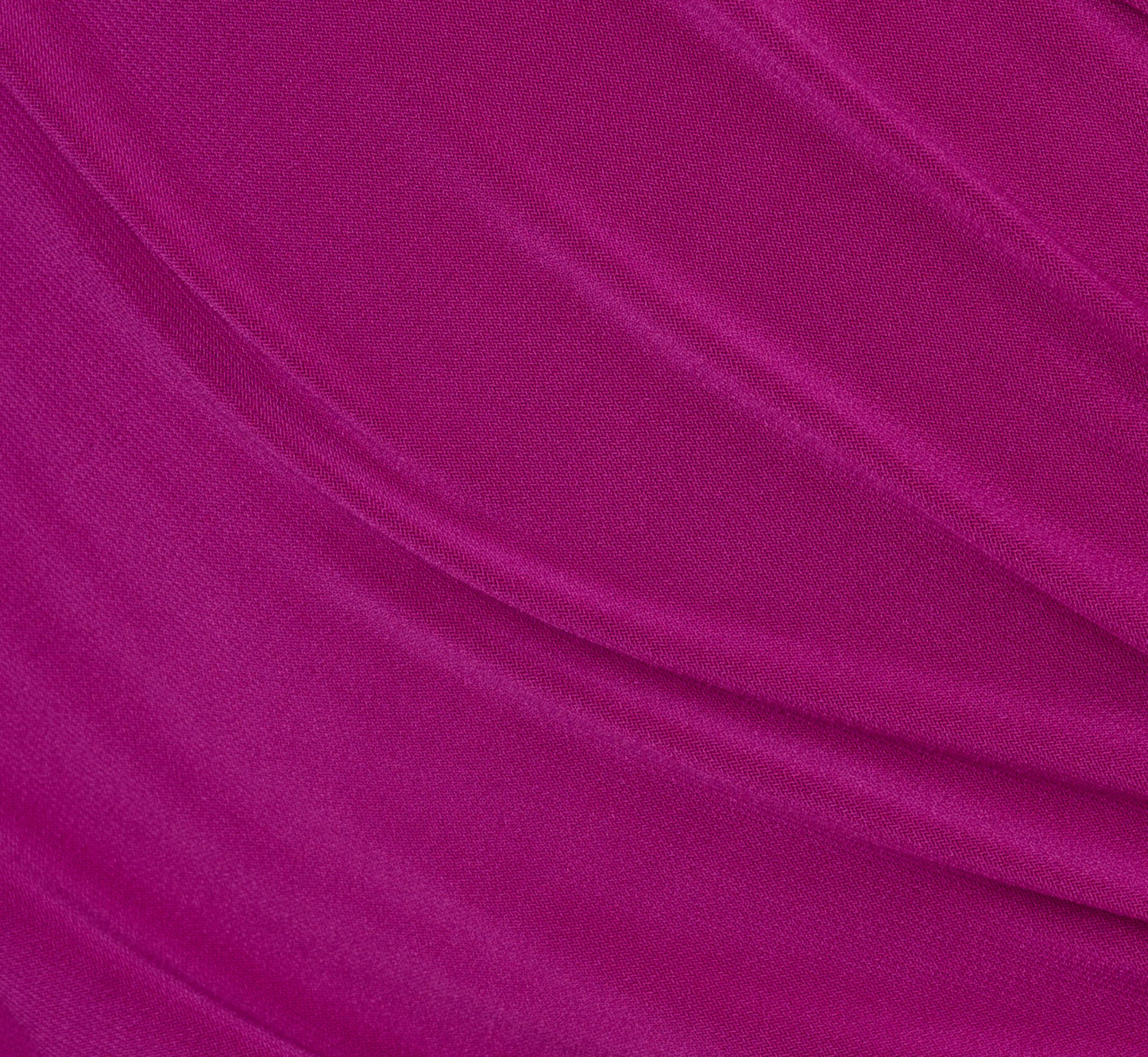 Sleeveless Shirred Jersey Midi Dress With Asymmetrical Hem In Wild Magenta