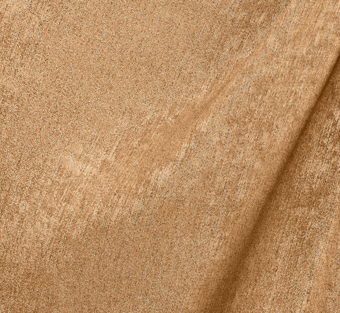 Foil Blouson Midi Dress With Faux Wrap Skirt In Light Gold