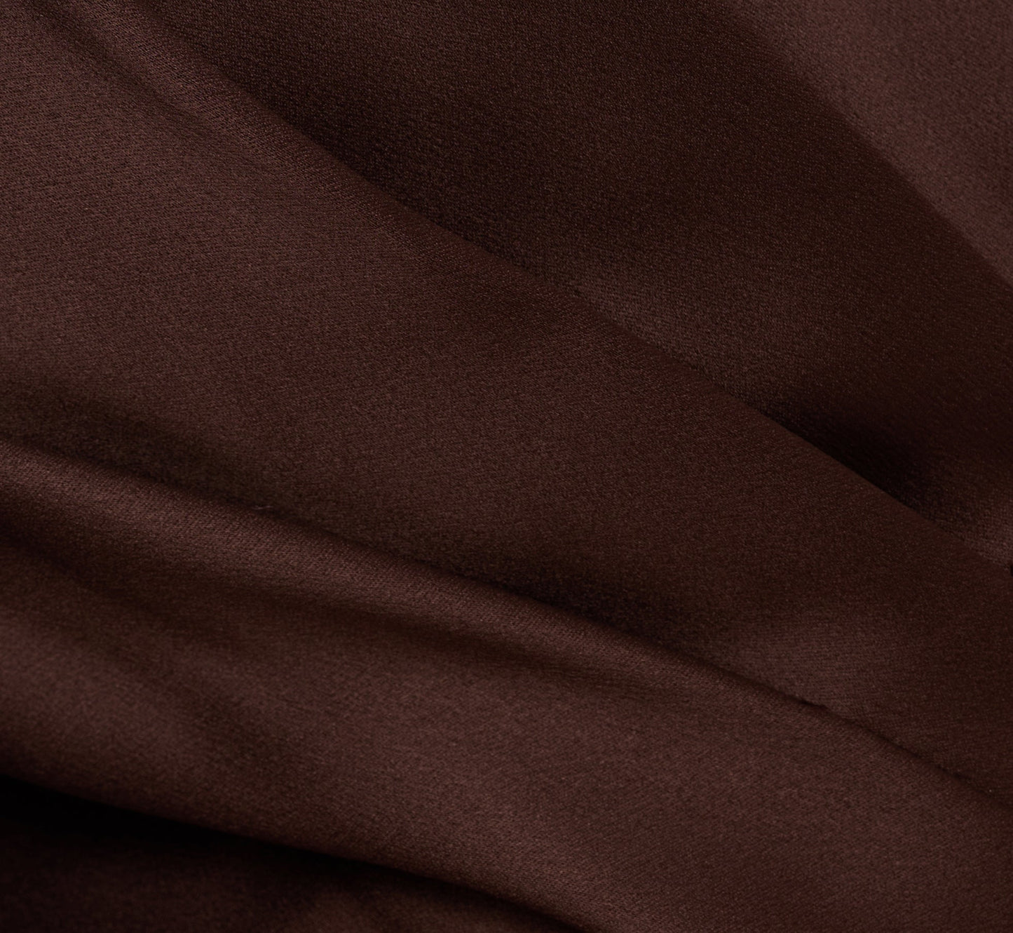 Plus Size Satin Crepe Three Quarter Sleeve Jumpsuit With Buckle Waist In Dark Brown