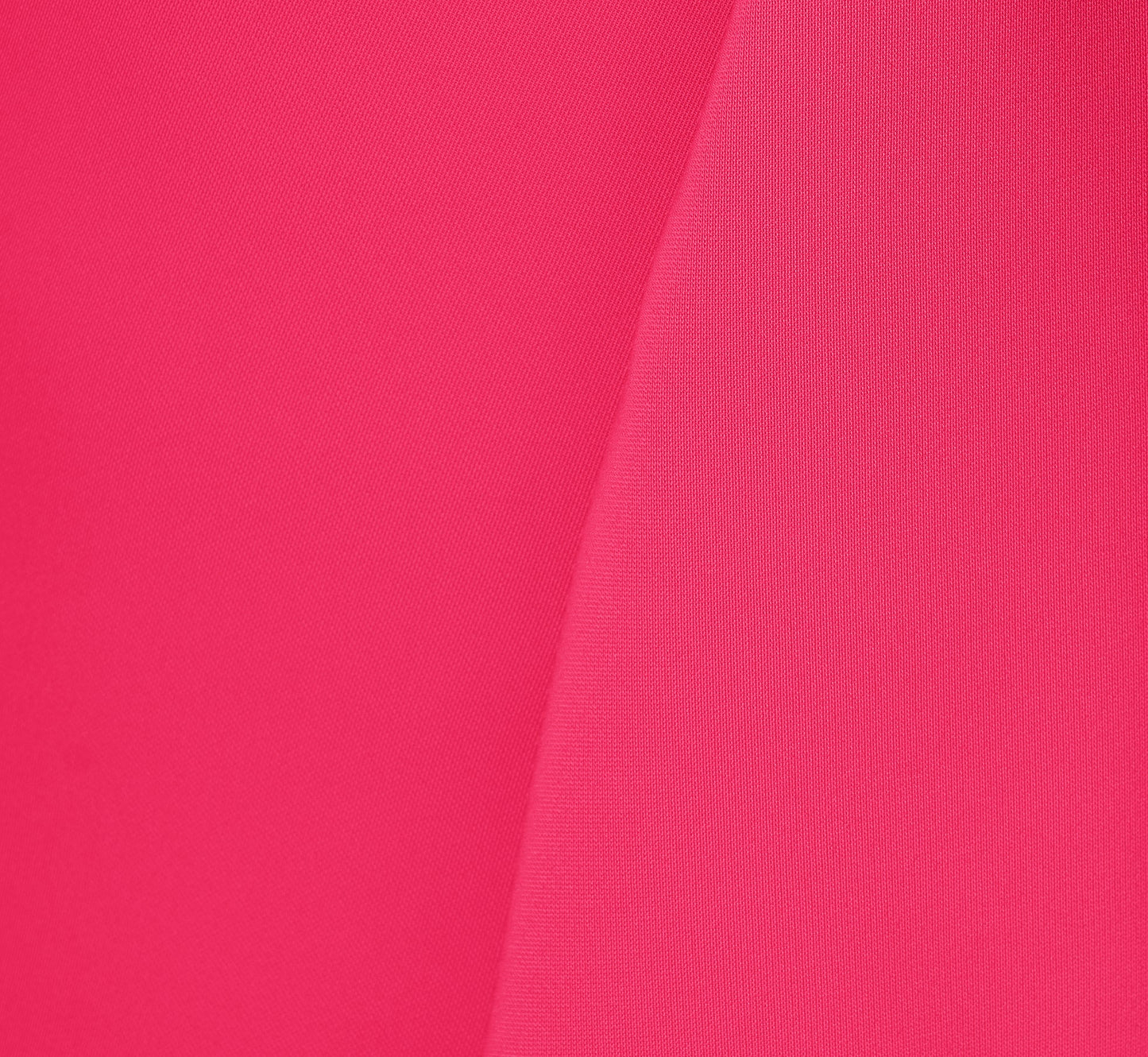 Ruffle Popover Midi Dress With Chain Halter Neckline In Electric Pink