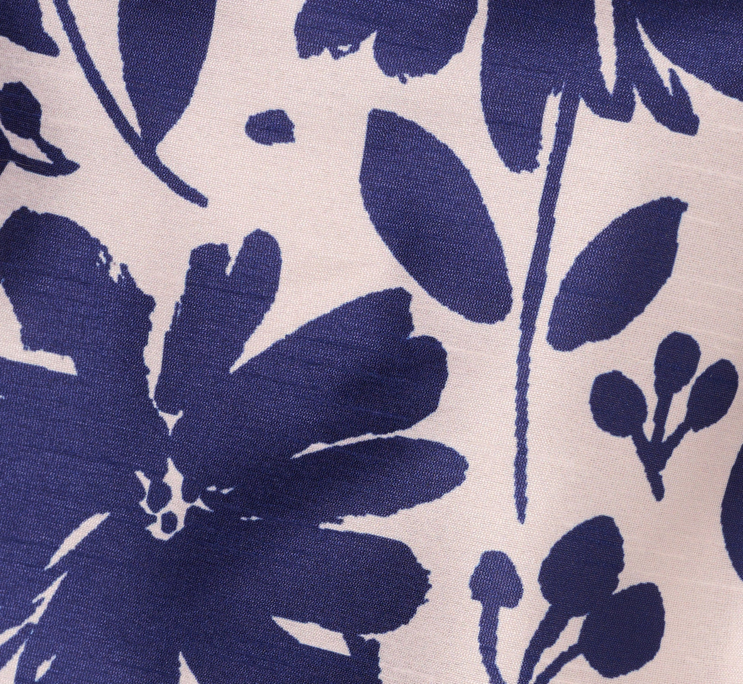 Sleeveless Floral Combo Flounce Dress In Navy Ivory