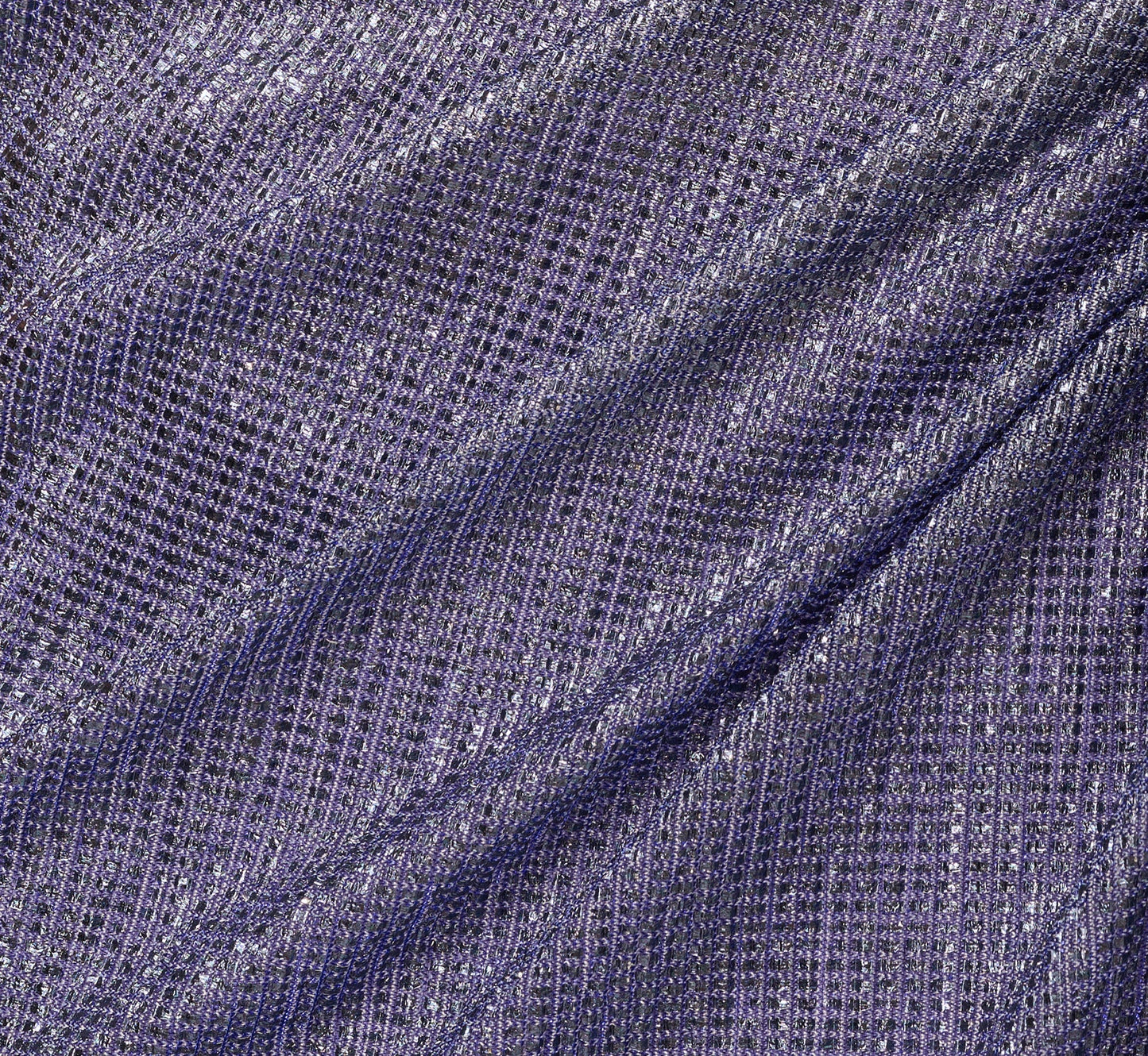 Draped Metallic Foil Long Dress In Peri Cruise