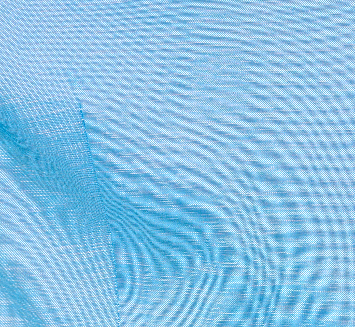 Three Quarter Sleeve Taffeta Midi Shirt Dress In Bluebell