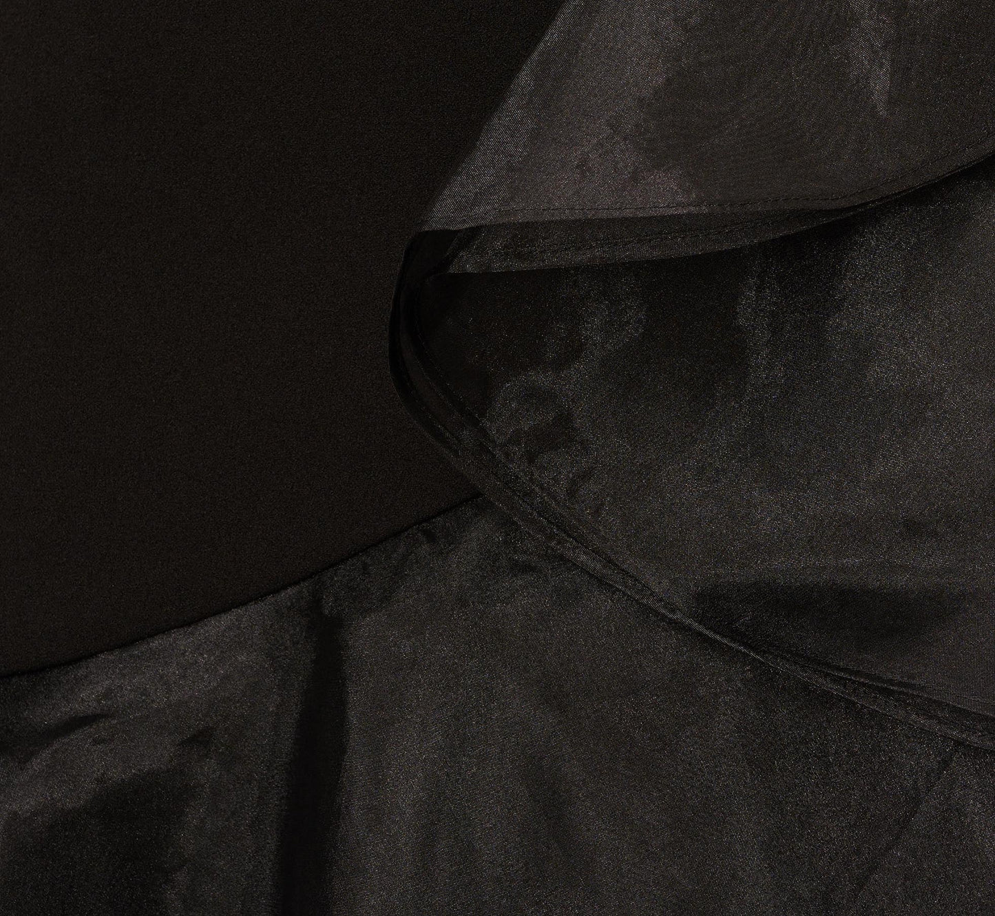 Tiered Trumpet Dress With Ruffles In Black