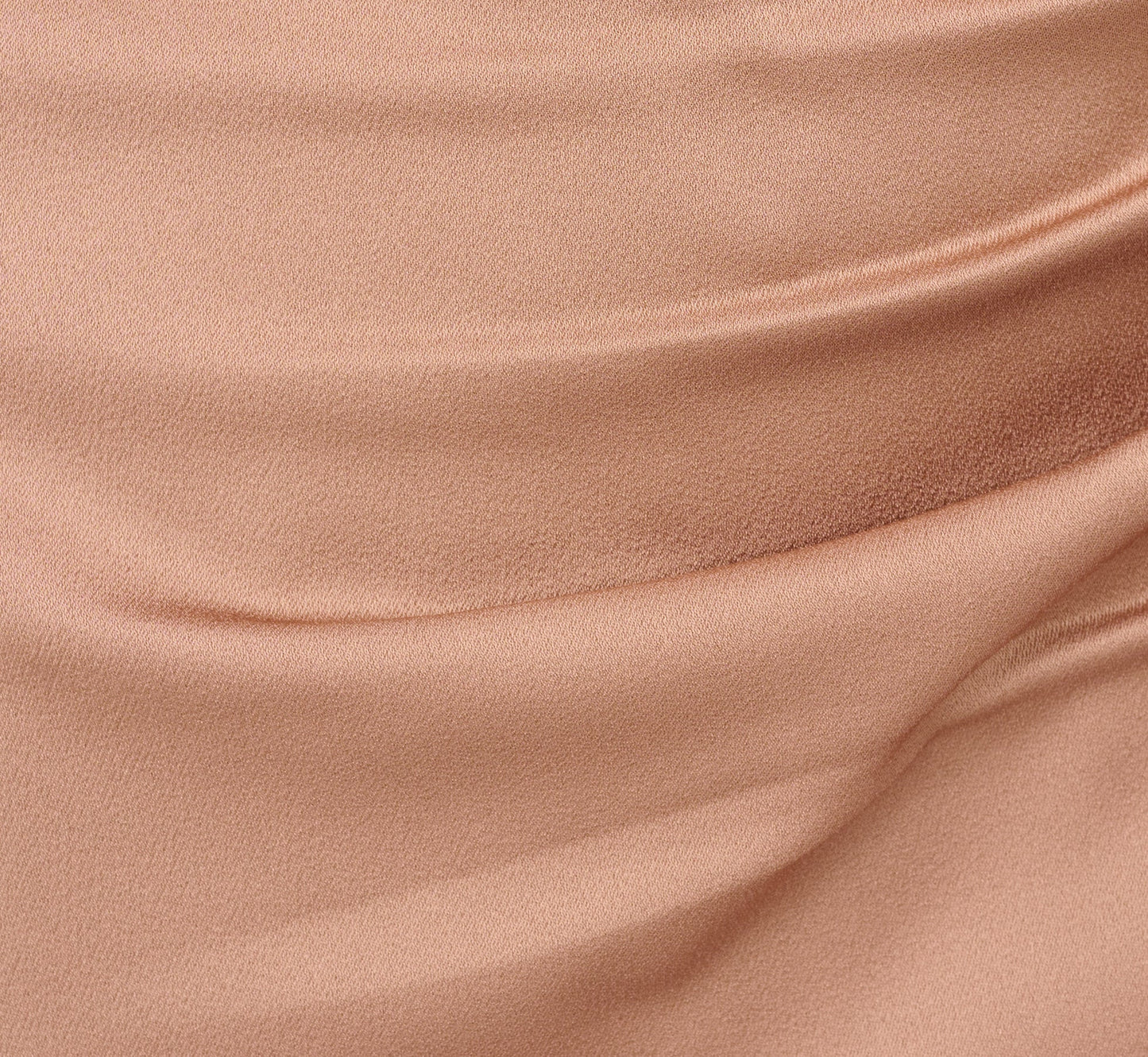 One Shoulder Asymmetrical Draped Satin Midi Dress In Cafe Mocha