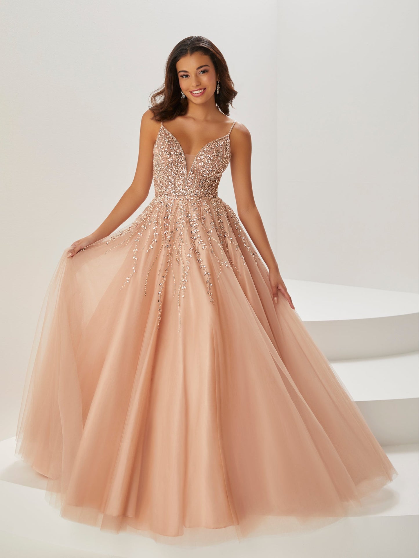 Beaded and Tulle Gown