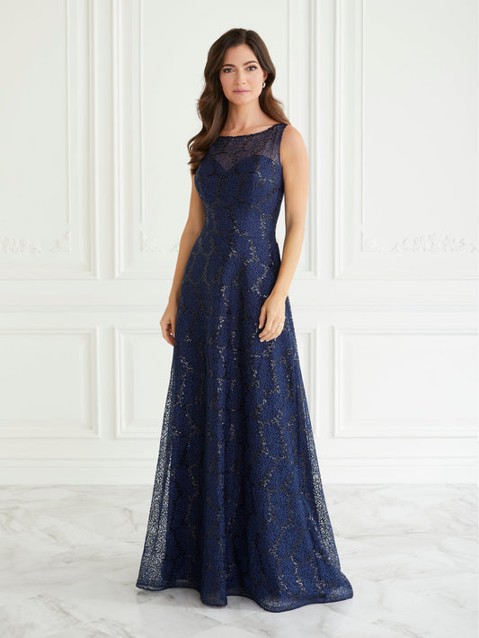 Illusion Lace Gown