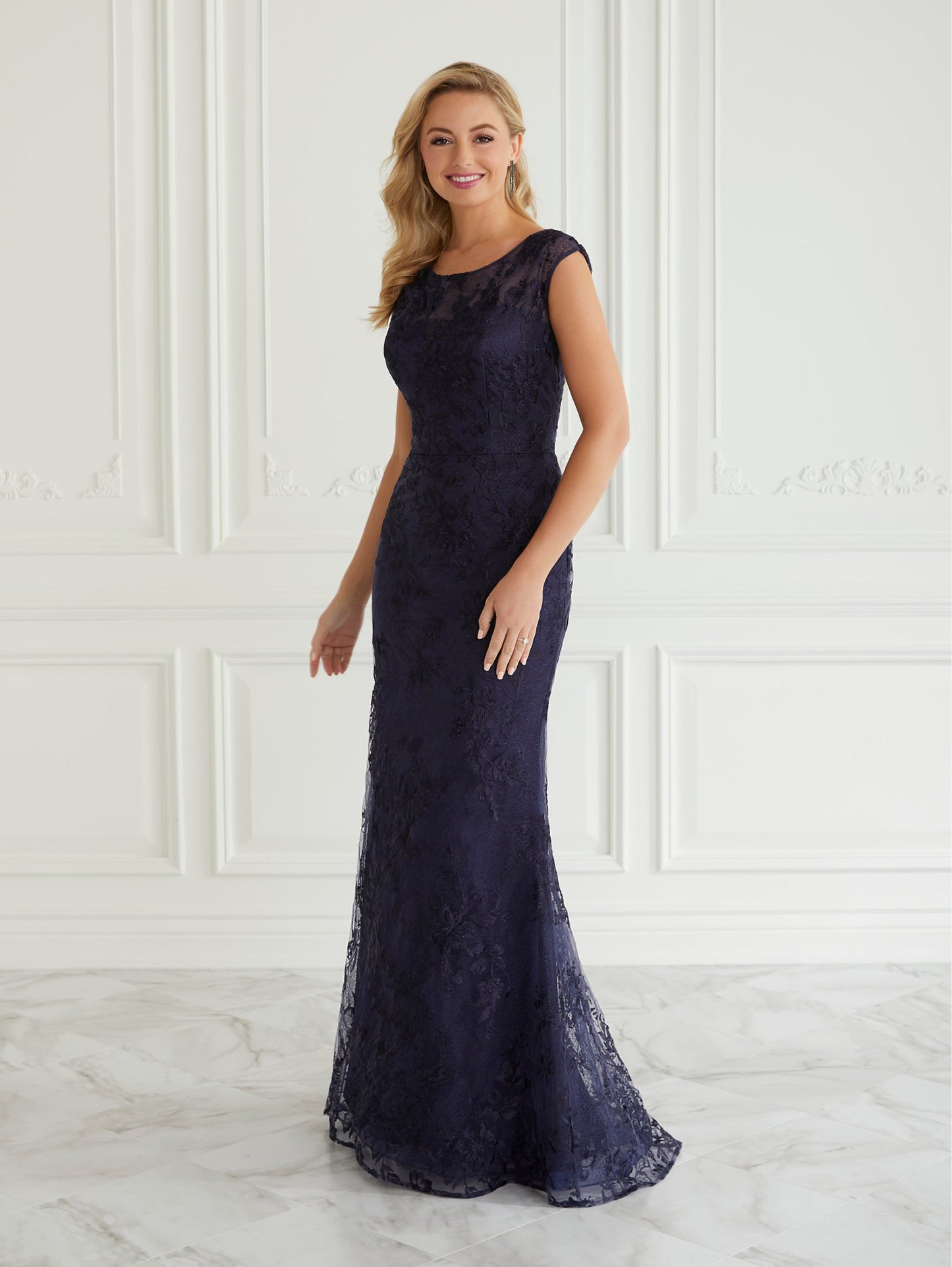 Illusion Lace Gown