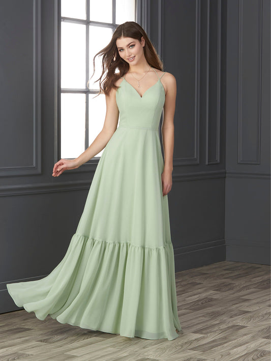 Chiffon Sweetheart Neckline A-Line Gown