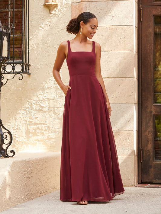 Chiffon A-Line Gown
