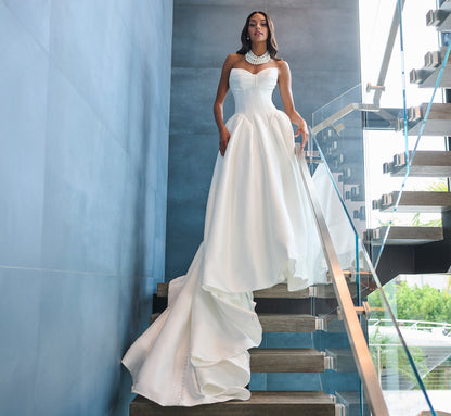 Mikado Ball Gown in Ivory