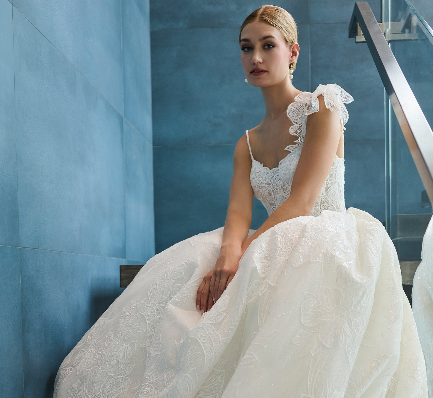 Overlace Ball Gown in Ivory