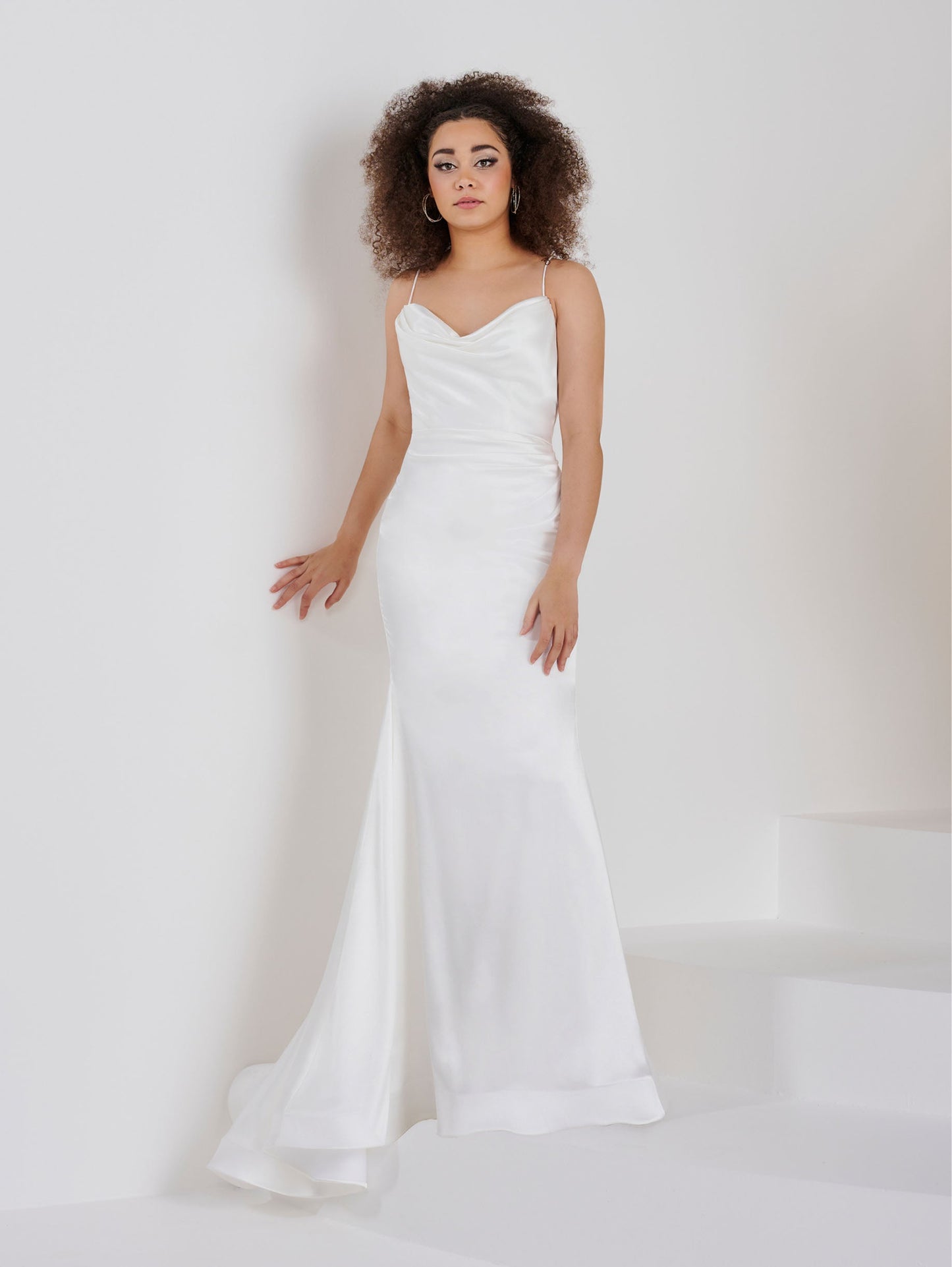 Cowl Neck Sheath Gown