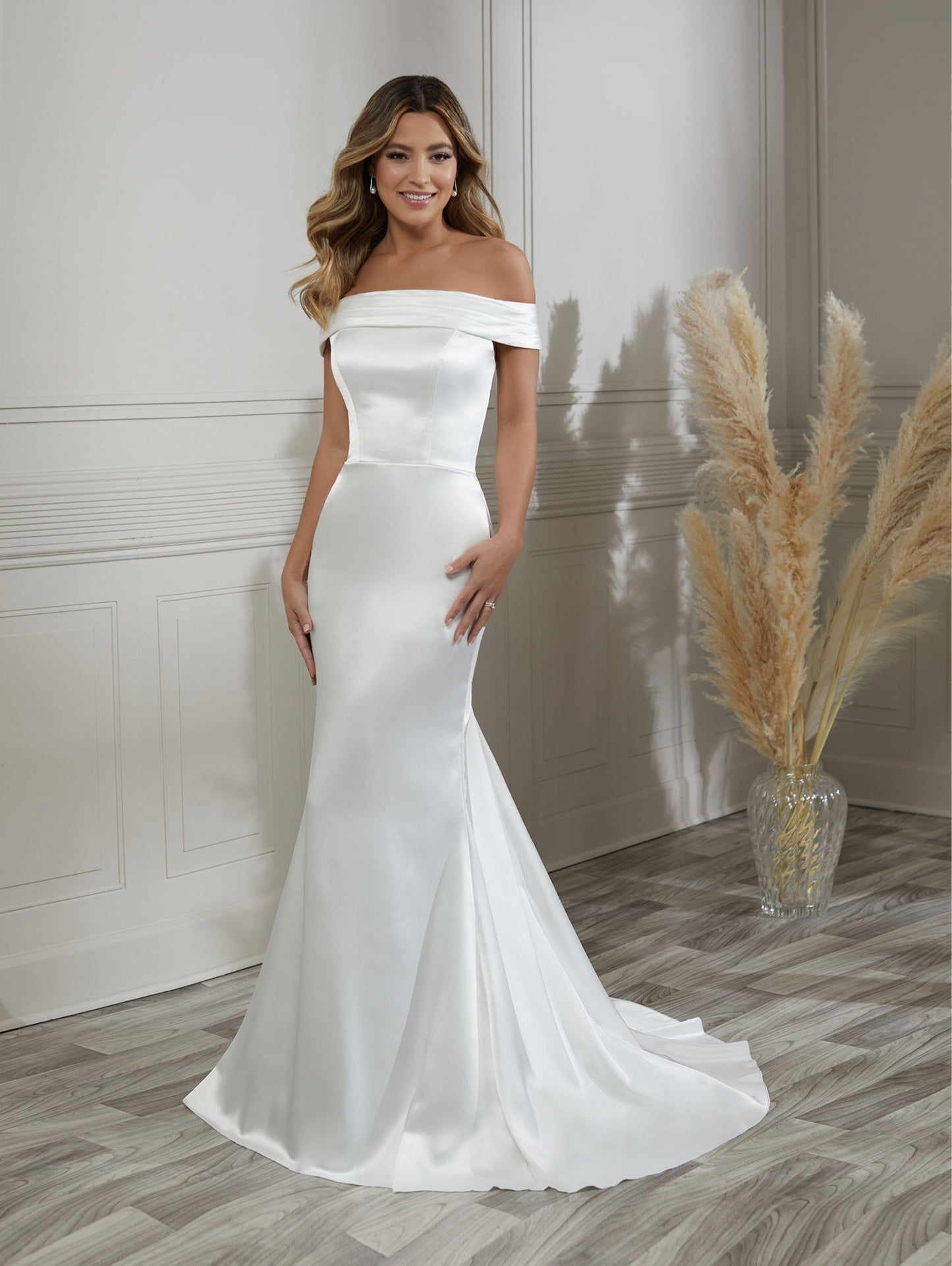 Off-The-Shoulder Sheath Gown