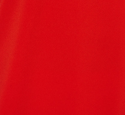 V-Neck Top With Pleated Flutter Sleeves In Valiant Poppy