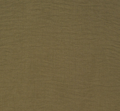 Ruffle Sleeve V Neck Satin Top In Olivine