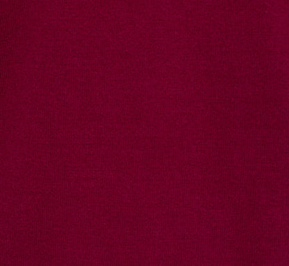 Ribbed Detail Embellished Pullover Sweater In Wine Berry