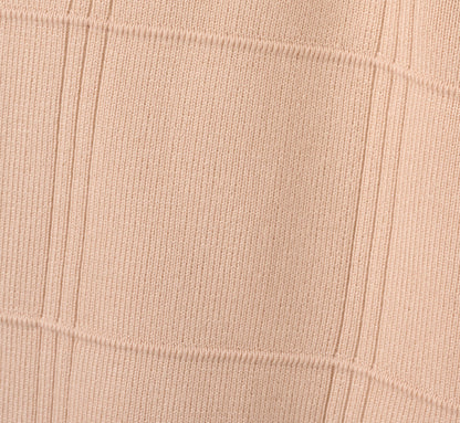 Long Sleeve Zip Front Sweater Bomber In Champagne Blush