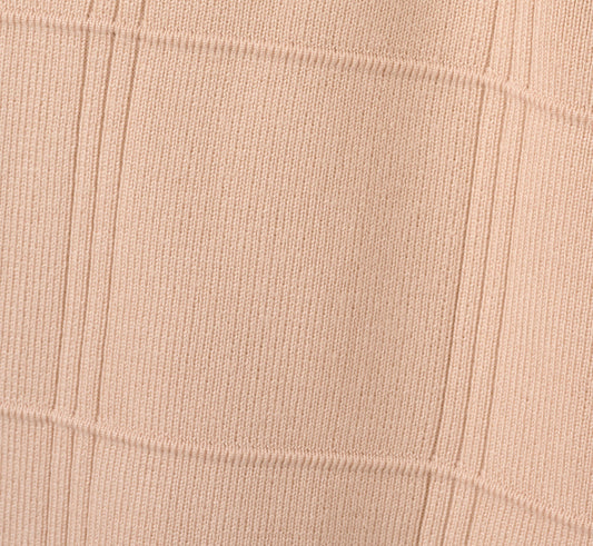 Long Sleeve Zip Front Sweater Bomber In Champagne Blush