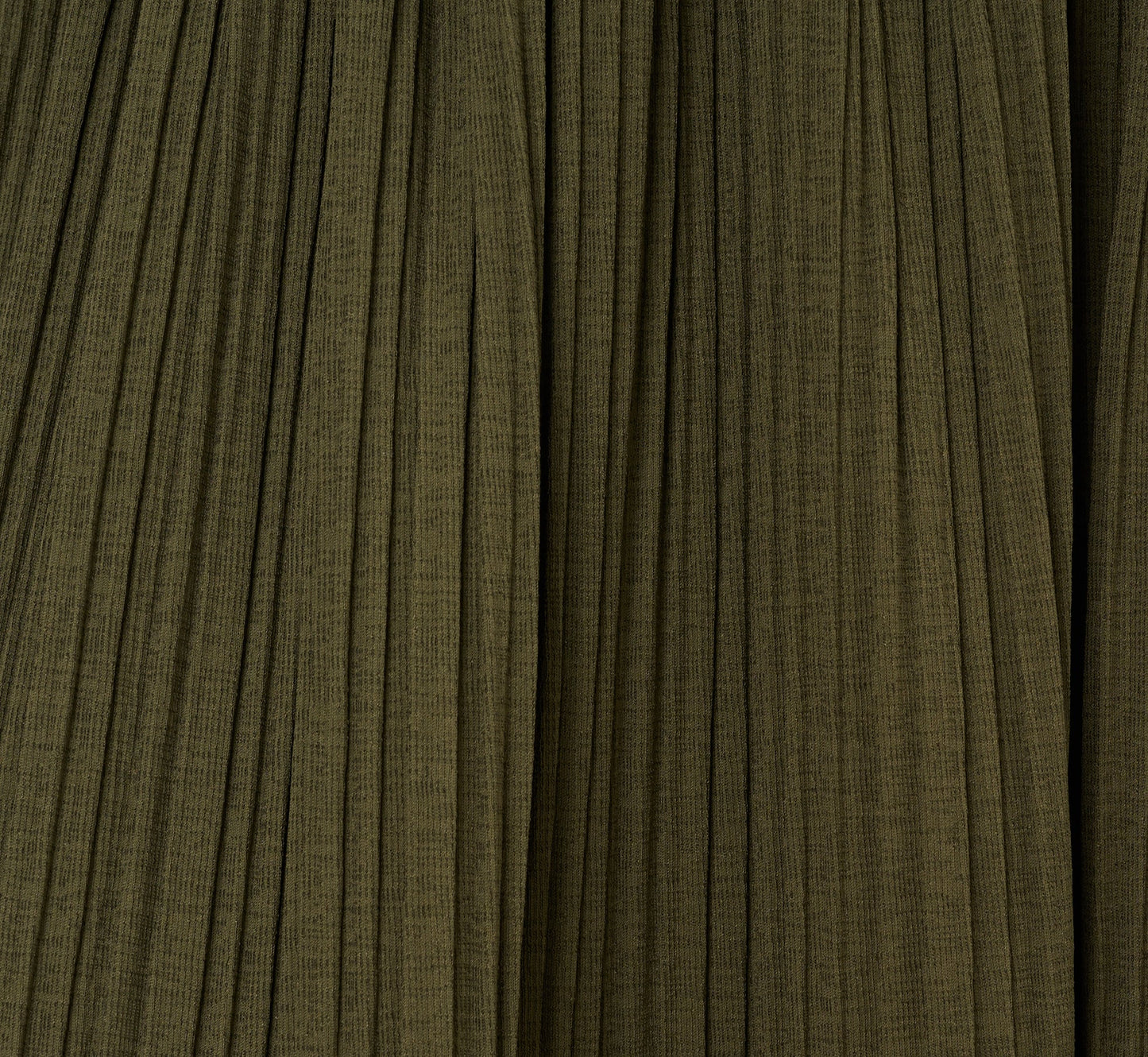 Micropleated Printed A Line Midi Skirt In Olivine