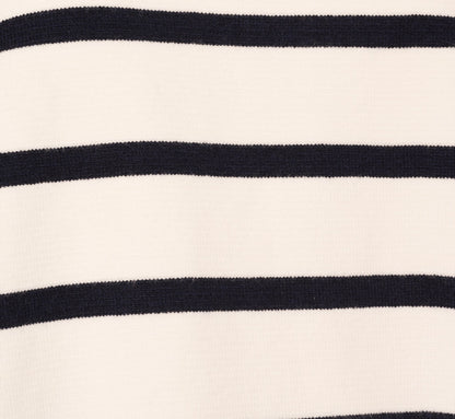 Tie Back Twofer Tank Sweater In Ivory Navy W  Ivory