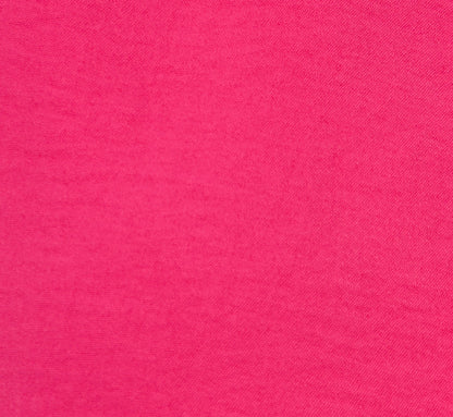 Sleeveless Lace Shoulder Pintucked Top In Hot Pink