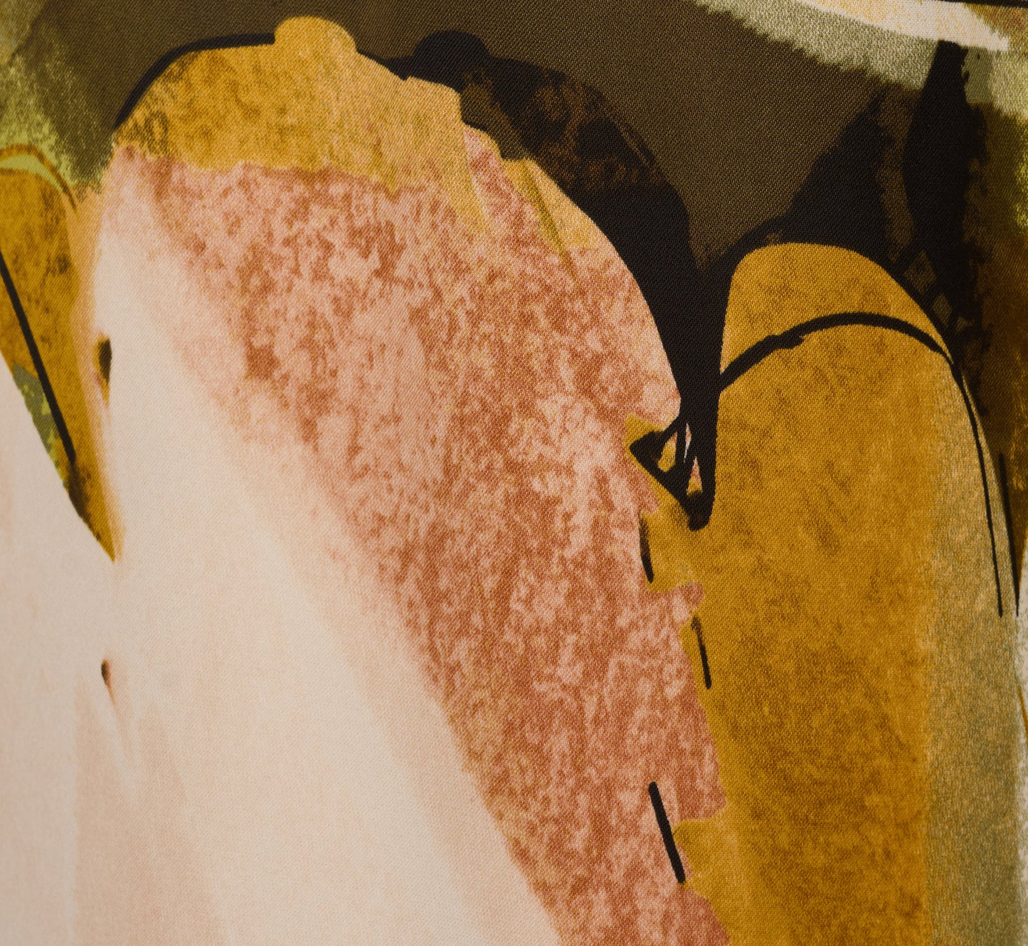 Wide Leg Satin Side Tie Pant In Oil Green Goldsmith