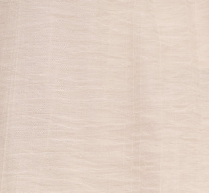 Short Sleeve Semisheer Scalloped Embroidery Top In Ivory