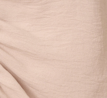 Embroidered Airflow Top And Wide Leg Pant Set In Pebble