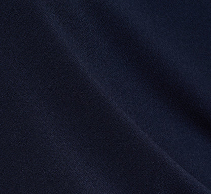 Ruffle Sleeve Contrast Trim Top In Blue Moon Ivory