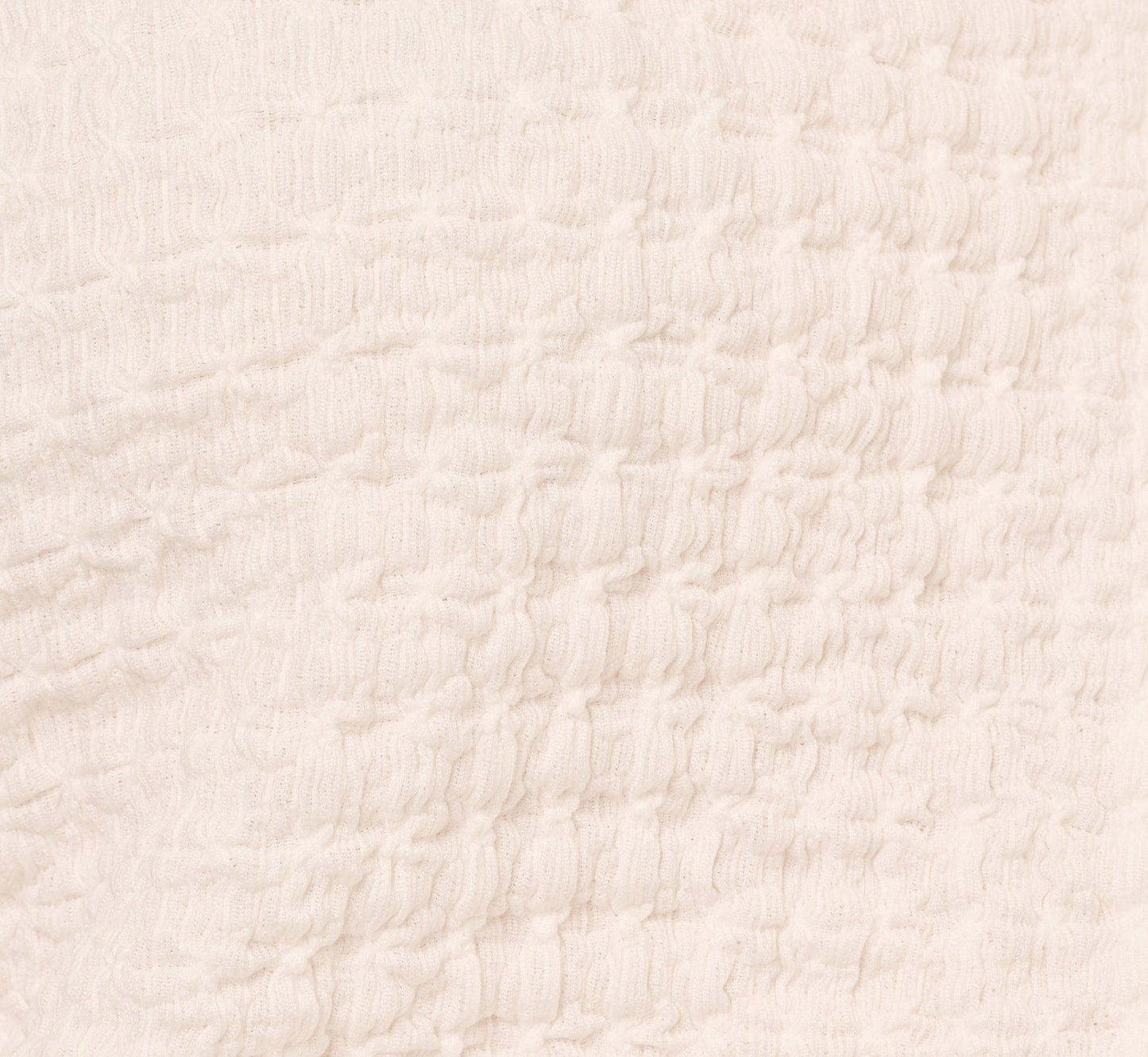 Cap Sleeve Semisheer Textured Button Front Top In Ivory