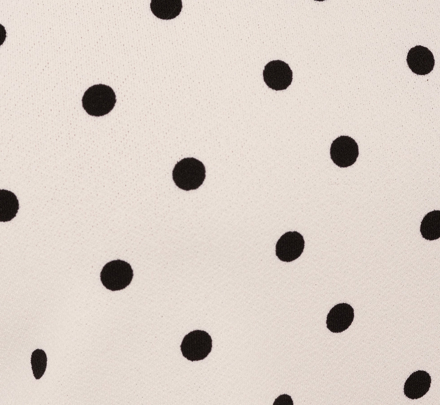 Puff Sleeve Peter Pan Collar Top In Ivory Black Timeless Dot