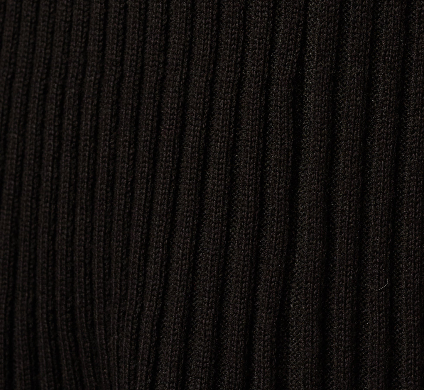 Flutter Sleeve Ribbed Cable Midi Dress In Black