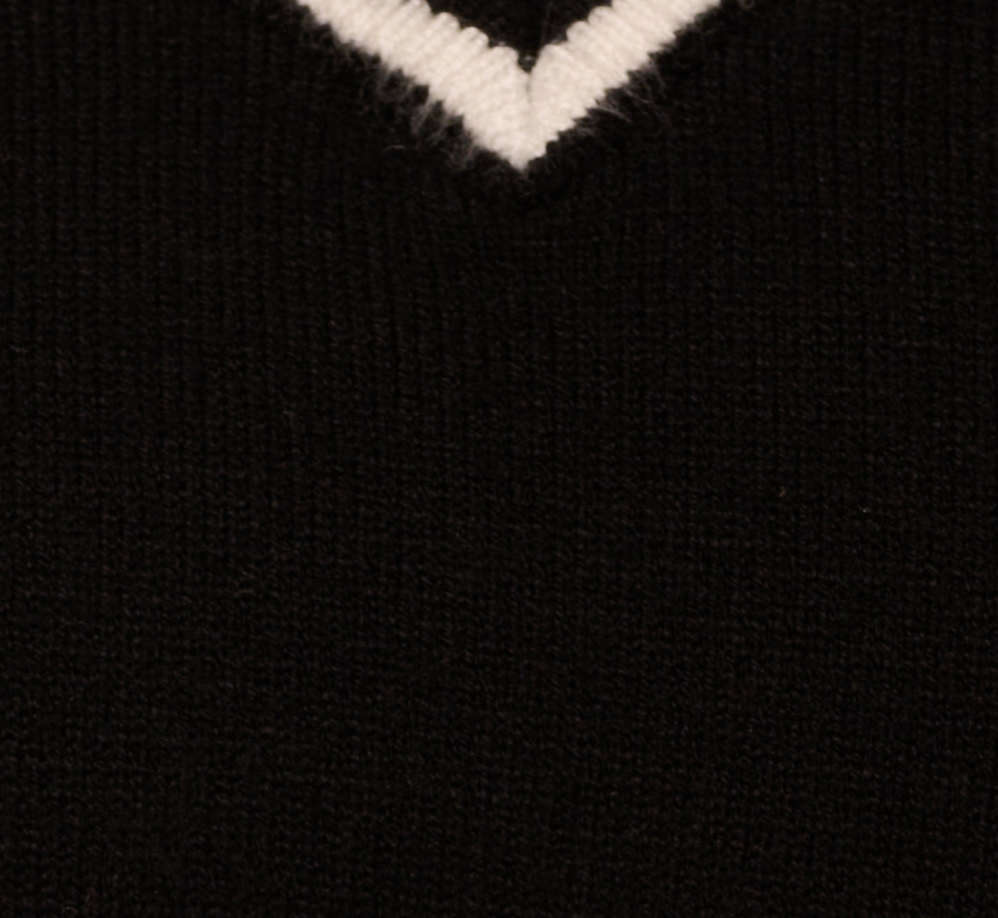 Long Sleeve Collared Twofer Sweater Dress In Black Ivory