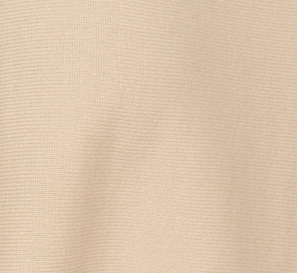 Long Sleeve Drop Shoulder Pullover Sweater Top In Cream