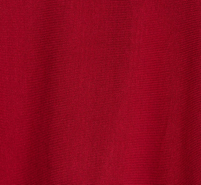 Long Sleeve Drop Shoulder Pullover Sweater Top In Cranberry