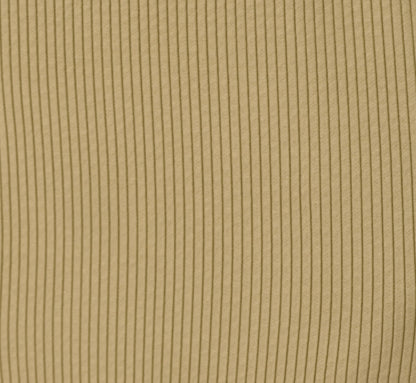 Wide Leg Rib Knit Pants In Dusty Sage Green