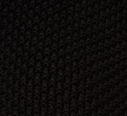 Short Sleeve Textured Cardigan Sweater In Black