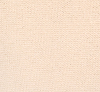 Three Quarter Sleeve Fringe Trim Sweater In Cream