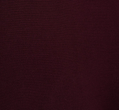 Long Sleeve Laced Raglan Sweater In Plum