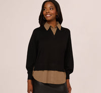 Black W/ Mocha Petite Stripe