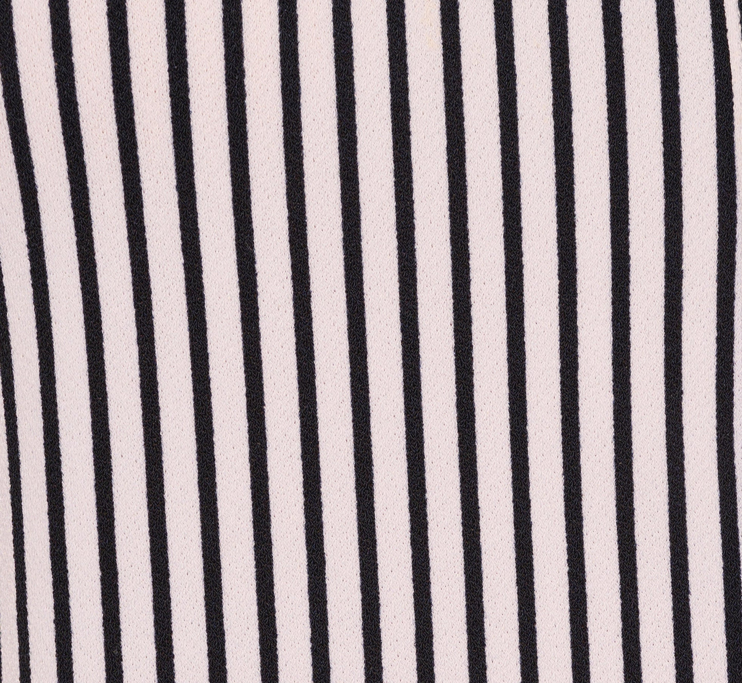 Short Sleeve Button Front Cropped Blouse In Ivory Navy Easy Stripe