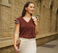 Shaved Chocolate/Ecru